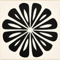 Black And White Flower: A Stunning Symmetrical Asymmetry Artwork