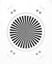 Black and White Focus chart Royalty Free Stock Photo