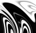 Black white forms, lines, abstract background, fantasy Royalty Free Stock Photo