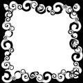 Black white frame Royalty Free Stock Photo