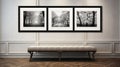 Black And White Framed Images: Phil Koch Inspired Bench Display