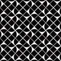 Black and white geometric abstract seamless pattern, vector cont