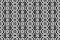 Black white geometric background. Ethnic Islamic, Moroccan, Arabic pattern. Original doodling style.