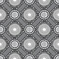 Black and white geometric greek seamless pattern. Modern vector
