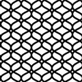 Black and white geometric moroccan ornament abstract lattice seamless pattern, vector