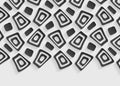 Black and white geometric pattern abstract background template Royalty Free Stock Photo