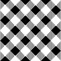 Retro Inspired Black and White Pattern