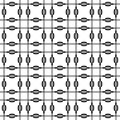 Black and white geometric seamless pattern, abstract background