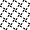 Black and white geometric seamless pattern