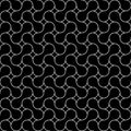 Black and white geometric seamless pattern, abstract background.