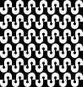 Black and white geometric seamless pattern, abstract background.