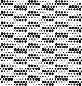 Black and white geometric seamless pattern with circle, abstract Royalty Free Stock Photo