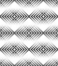 Black and white geometric seamless pattern with circle, abstract Royalty Free Stock Photo