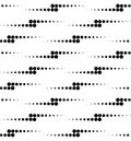 Black and white geometric seamless pattern with circle, abstract Royalty Free Stock Photo