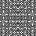 Black and white geometric seamless pattern. Hand d