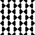 Black and white geometric seamless pattern with heart stylish, a