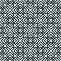 Black and white geometric seamless pattern Royalty Free Stock Photo