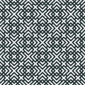 Black and white geometric seamless pattern