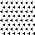 Black and white geometric seamless pattern with triangle and trapezoid