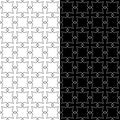 Black and white geometric set of seamless patterns