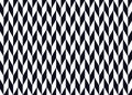 Black and white geometric strip pattern background.