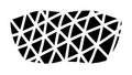 Black and White Geometric Triangle Texture, vector design Generative AI Royalty Free Stock Photo