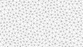 Black and white geometric triangular network pattern background abstract Royalty Free Stock Photo