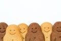 Black And White Gingerbread Men Royalty Free Stock Photo