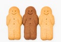 Black And White Gingerbread Men Royalty Free Stock Photo