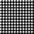 Black and white gingham traditional fabric seamless pattern, vector