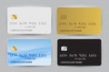 Black, White, Gold and Blue Wave Bank Card blank model template top view with shadow isolated on transparent Royalty Free Stock Photo