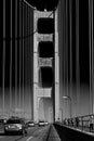 Black white over the Golden Gate panorama