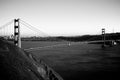 Black and White Golden Gate Bridge Royalty Free Stock Photo