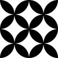 Black and white graphic pattern vector illustration. Geometric stylish ornate for textile prints