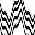 Black white gray fluid waves geometries. Forms and fluid lines background Royalty Free Stock Photo