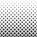 Black and white greek cross pattern background