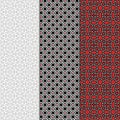 Black white grey red seamless pattern background. Fashion fabric for elegant design. Abstract geometric frames. Stylish decorative