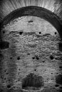 Black and White Gritty Wall in Colosseum, Italy