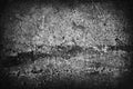 Black white grunge background. Old concrete wall texture background. Cracked damaged wall. Royalty Free Stock Photo