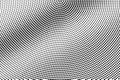 Black on white grunge halftone vector. Digital dotted texture. Abstract dotwork gradient for vintage effect