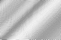 Black on white grunge halftone vector. Digital dotted texture. Contrast dotwork gradient. Monochrome halftone Royalty Free Stock Photo