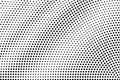 Black on white grunge halftone vector. Digital dotted texture. Grungy dotwork gradient. Monochrome halftone Royalty Free Stock Photo