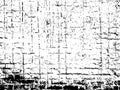 Black and white grunge vector texture of an old dirty brick wall Royalty Free Stock Photo