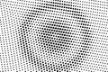 Black on white grungy halftone vector. Digital dotted texture. Round dotwork gradient for vintage effect Royalty Free Stock Photo