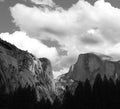 Black and white half dome Royalty Free Stock Photo