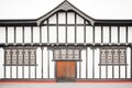 black and white halftimbered tudor facade Royalty Free Stock Photo