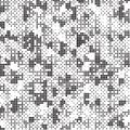 Retro Black And White Halftone Grunge Polka Dots Mess Background Pattern Texture Royalty Free Stock Photo