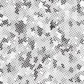 Retro Black And White Halftone Grunge Polka Dots Mess Background Pattern Texture Royalty Free Stock Photo