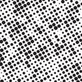 Retro Black And White Halftone Grunge Polka Dots Mess Background Pattern Texture Royalty Free Stock Photo