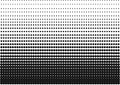 Black and White Halftone Gradient as a Background or Motif to be used Pop Art or Retro Comics. Editable Clip Art.